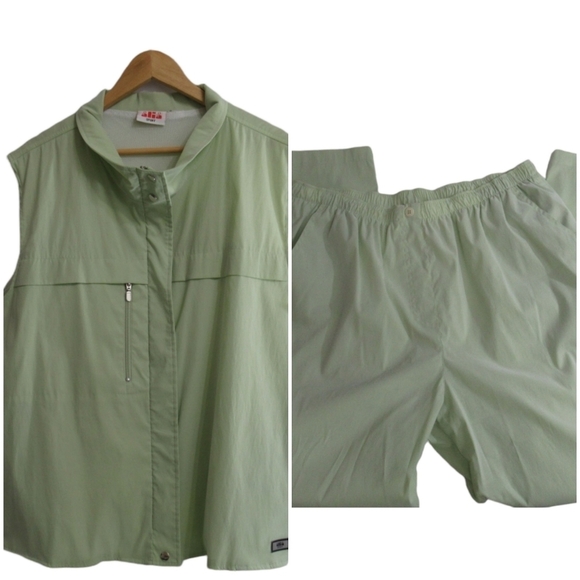 Alia Light Green Vest And Pants Size 18 - Picture 1 of 16